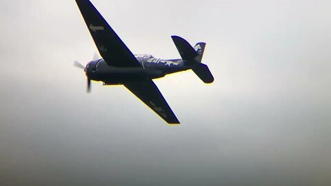 TBF Avenger Flies At Sale Airshow