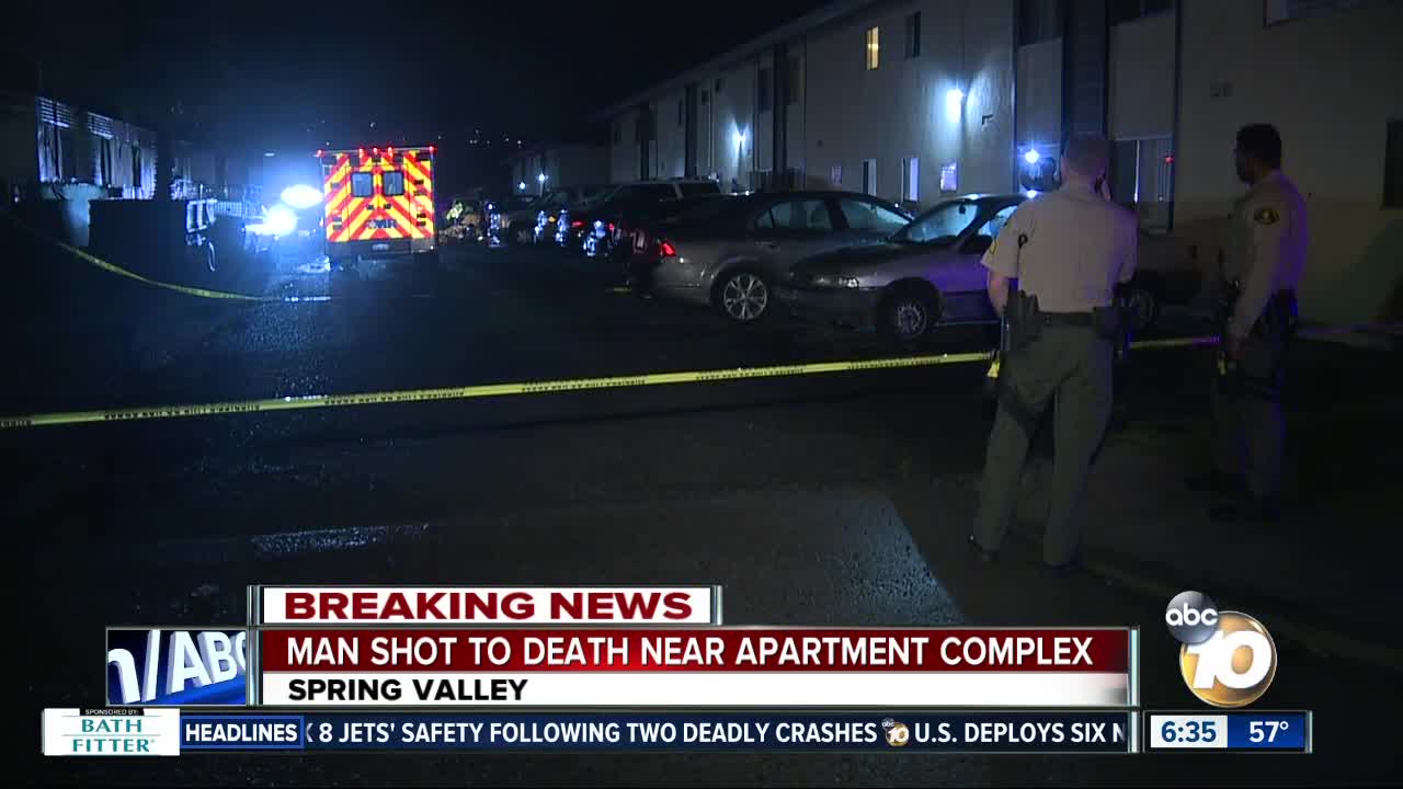 Man shot, killed near Spring Valley apartment complex