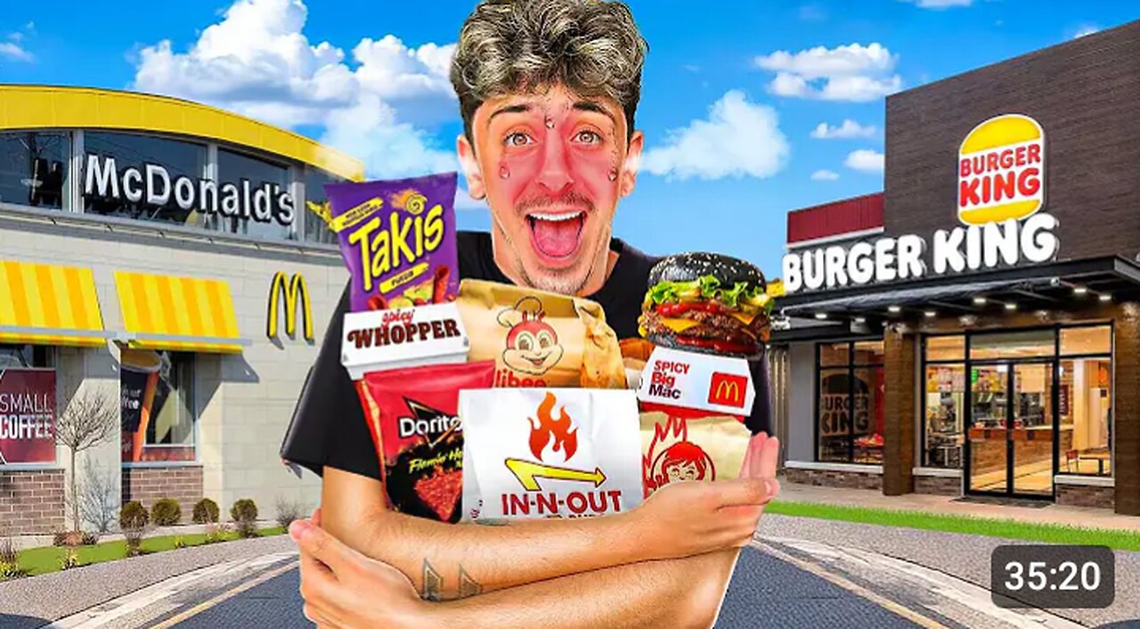 I Tried Every Fast Food Spicy Item In America !!