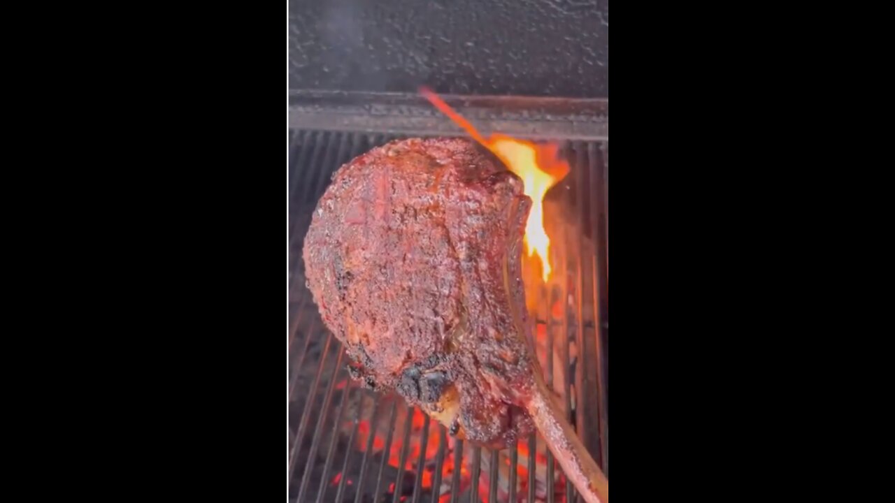 Reverse seared Tomahawksteak😍