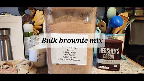 Bulk brownie mix #brownies