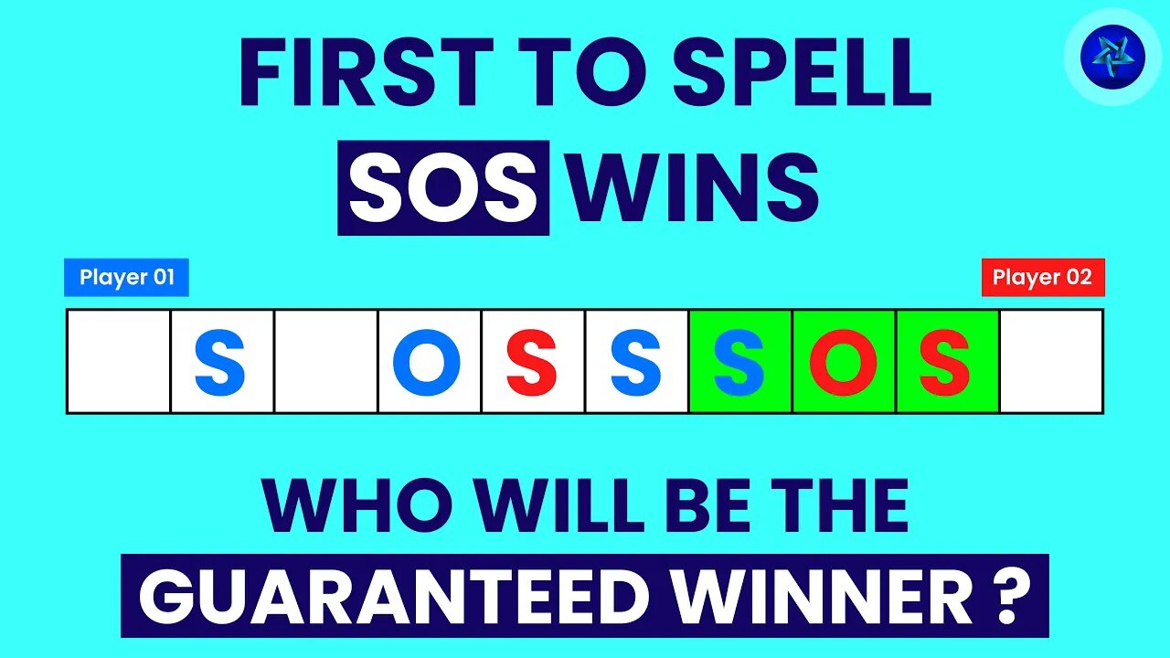 You can always win this game if you go second | An SOS (math olympiad) puzzle