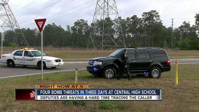 Fourth bomb threat in three days at Central High School in Hernando County