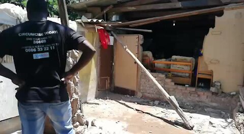 SOUTH AFRICA - Durban - Two people killed in house collapse (Video) (PU6)