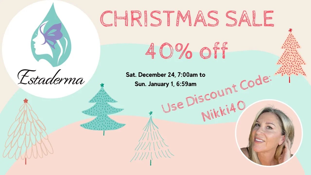 📣 HUGE SALE * 40% Off * ESTADERMA, Korean Beauty Products: Code - NIKKI40