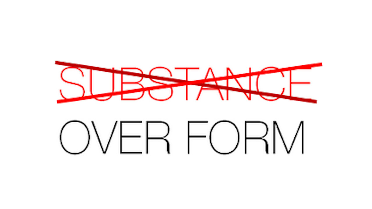 AMERICA'S FIRST "FORM OVER SUBSTANCE" ADMINISTRATION: Appearances and symbols matter, results don't