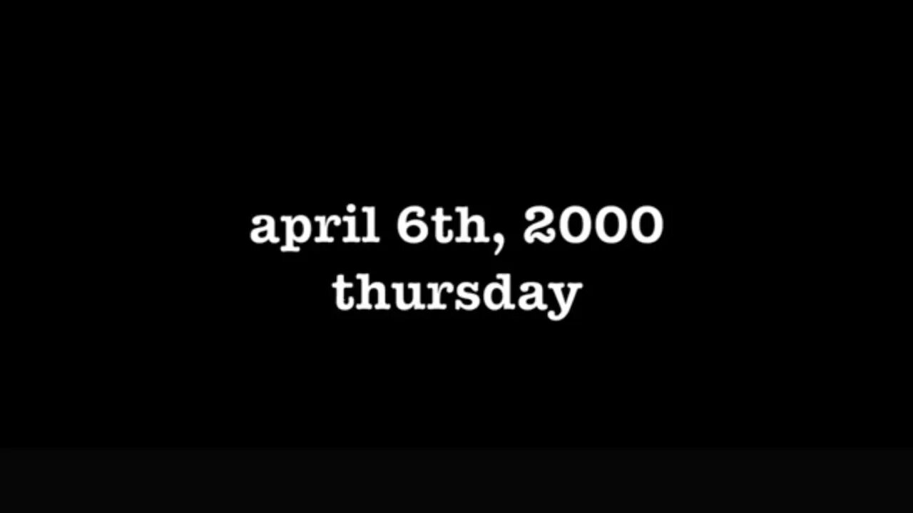YEAR 18 [0087] APRIL 6TH, 2000 - THURSDAY [#thetuesdayjournals #thebac #thepoetbac #madjack]