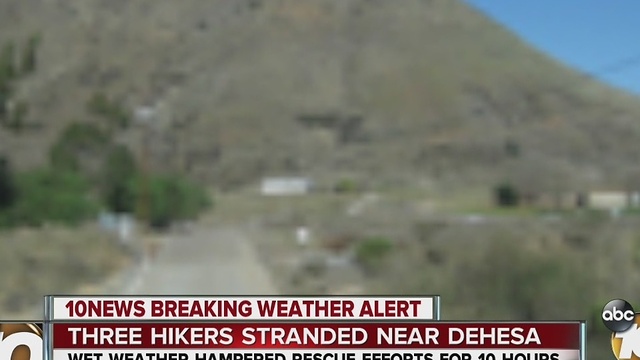 Hikers caught in heavy downpour rescued near Sycuan Casino