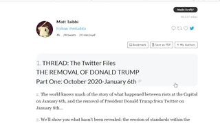 Twitter files: Donald Trump and the 2020 election part 1