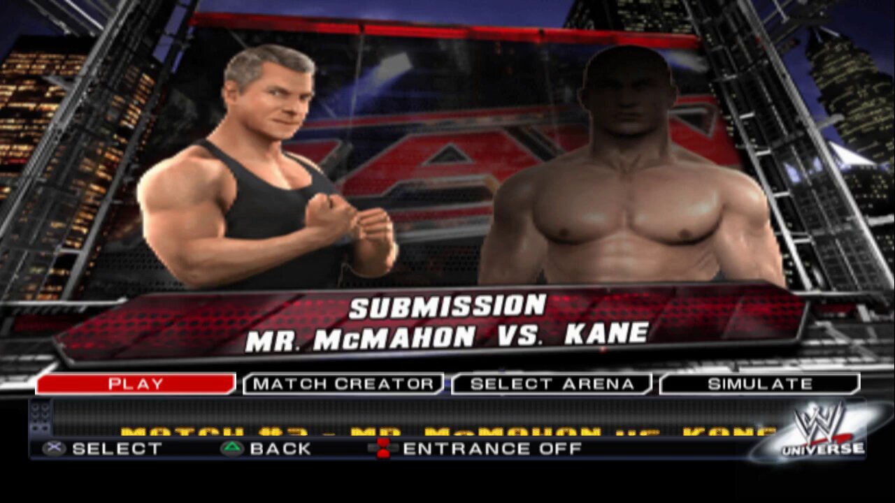 WWE SmackDown vs. Raw 2011 Mr. McMahon vs Kane