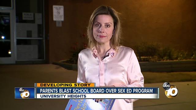 Parents blast school district over sex-ed program