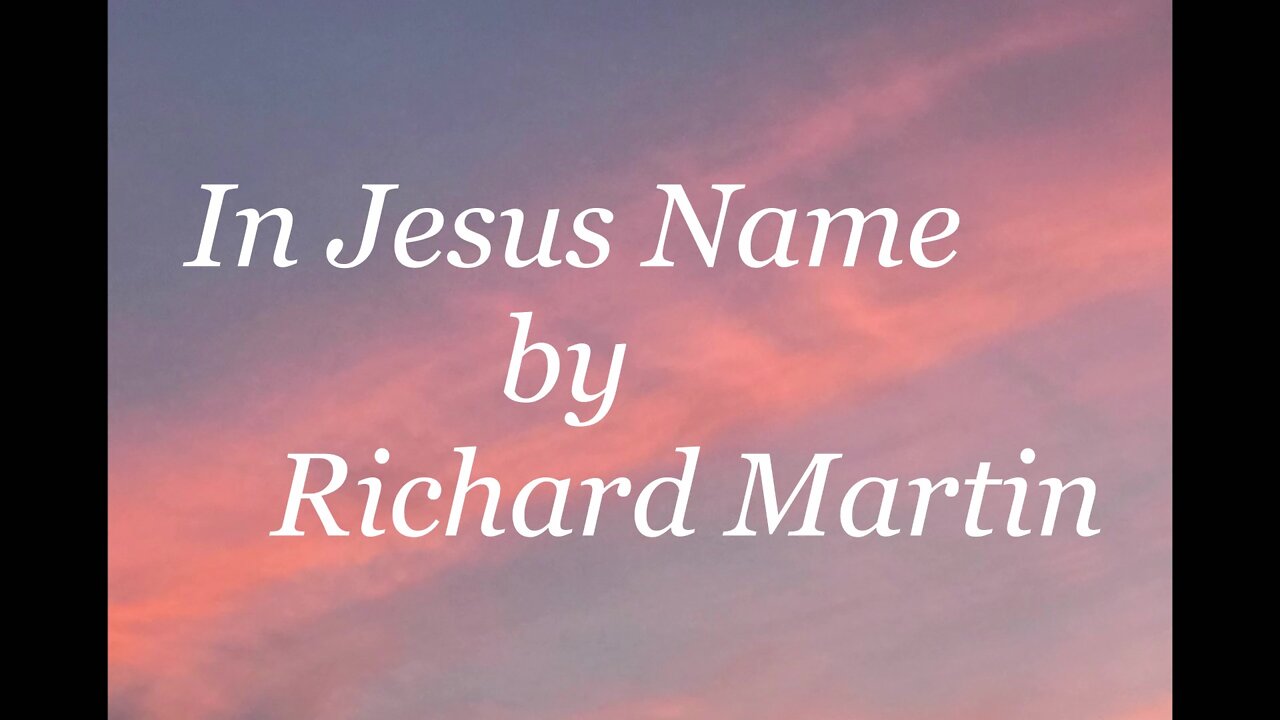 In Jesus Name
