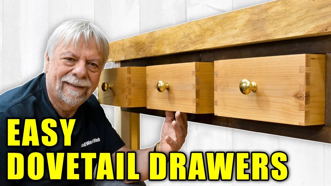 Easy Dovetail Drawers with a Wood Router Jig