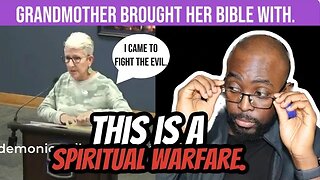 Grandmother Brought A Bible to the School Board Meeting. [Pastor Reaction]