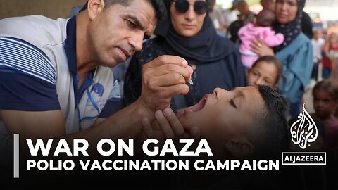 Mass polio vaccination drive kicks off in Gaza amid Israeli strikes