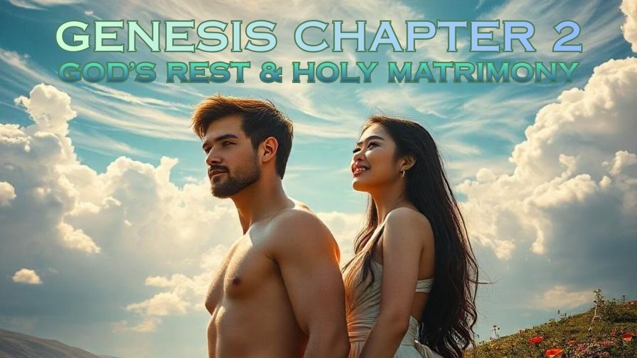 Genesis Chapter 2 Bible Study, God's Rest and The First Marriage
