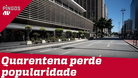 Cai o apoio do povo ao isolamento amplo