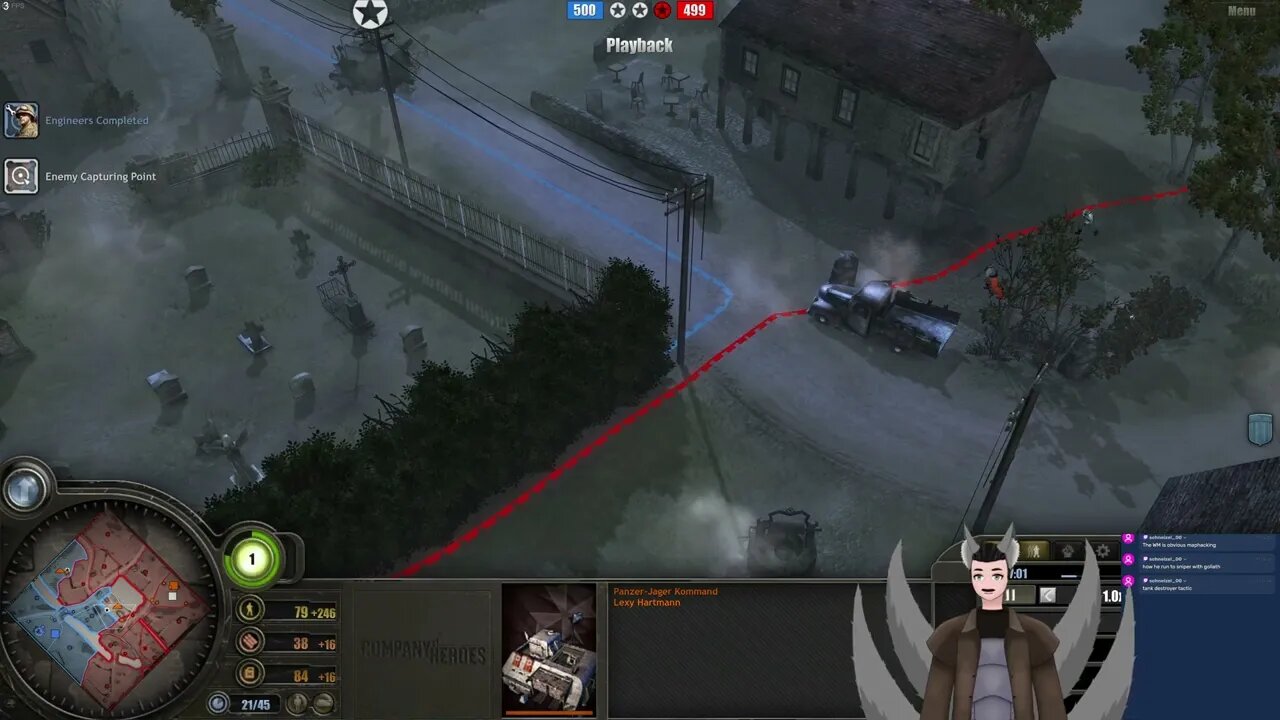 Lexy Hartmann (Panzer Elite) vs Pwnstick (US) || Company of Heroes 1 Replay