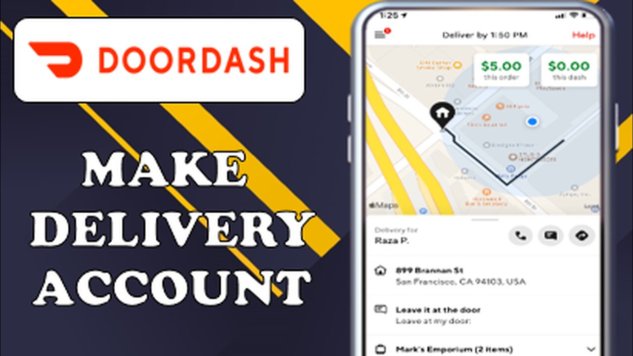 HOW TO MAKE A DOORDASH DELIVERY ACCOUNT