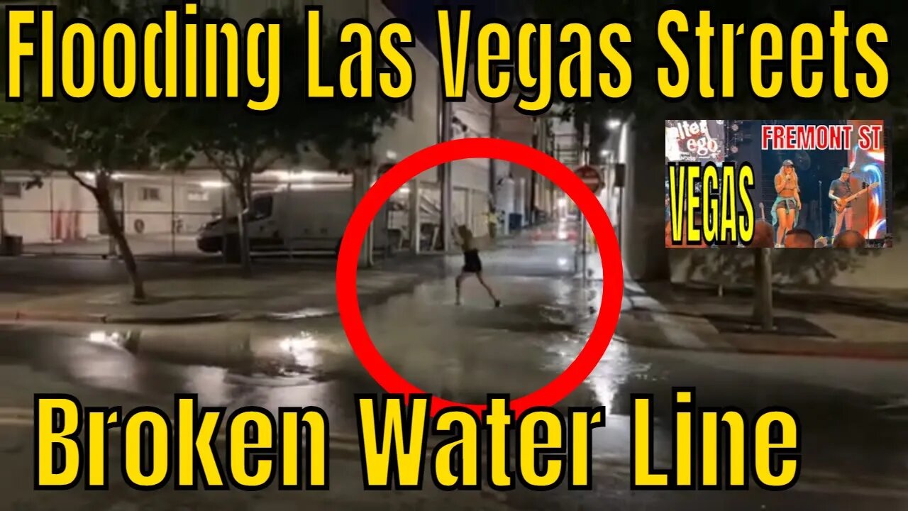 REPLAY Walking the Streets in Las Vegas ✅Water Break in Las Vegas - STREET FLOODING