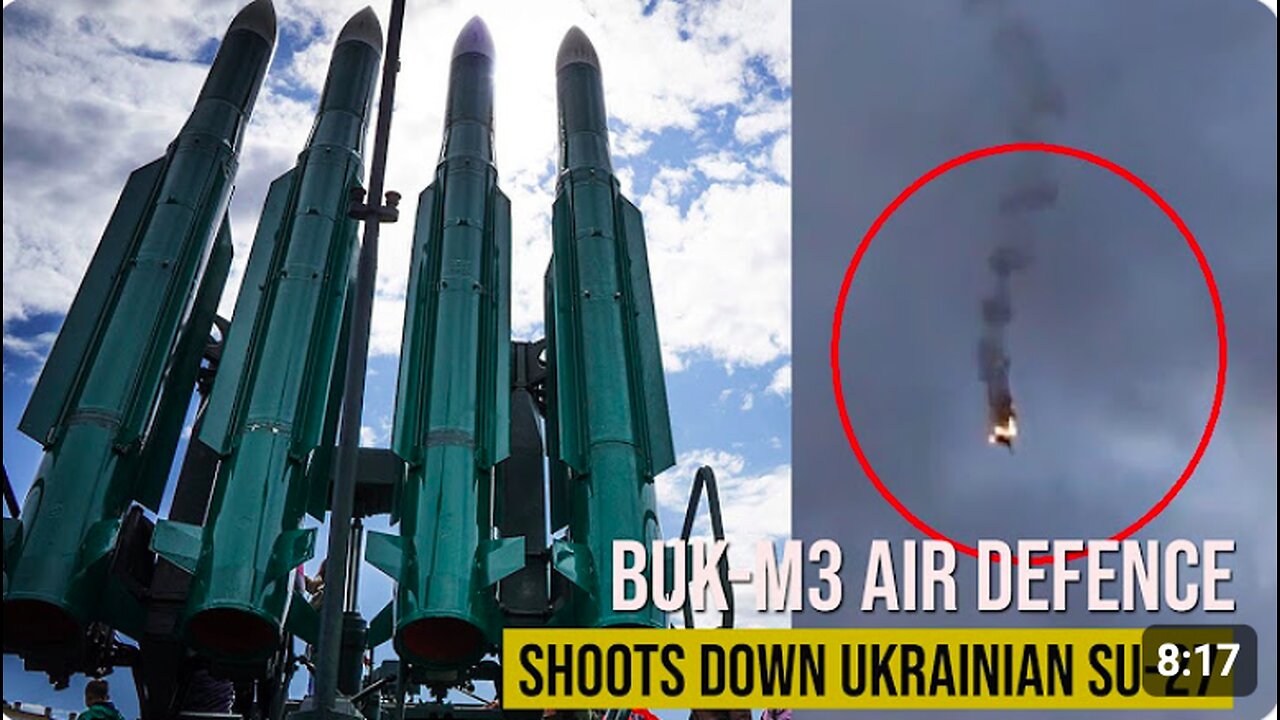 ⚔ 🇷🇺 Russia’s BuK-M3 Built For Frontline Air Defence Shoots Down Ukrainian Su-27 Fighter Over Kursk