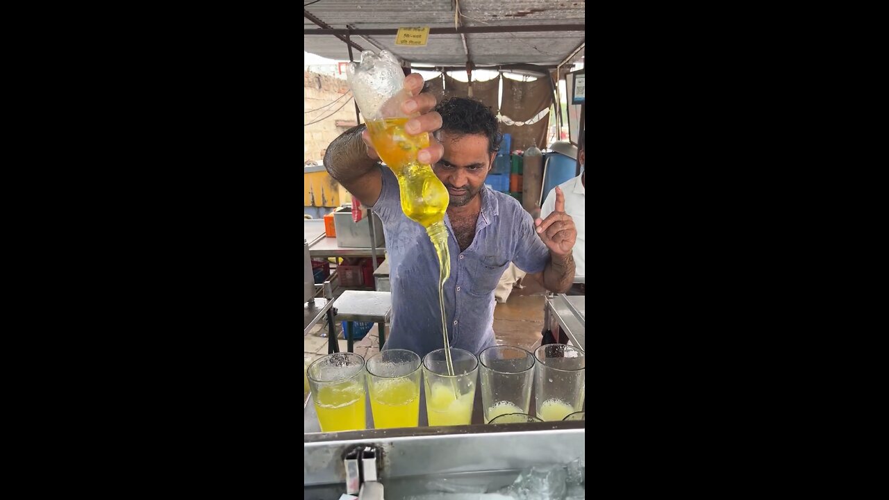 Fast soda drink in the street