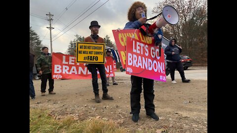 "Let's go Brandon!" party to "welcome" China Biden to Woodstock, New Hampshire on Tues,11-16- 2021