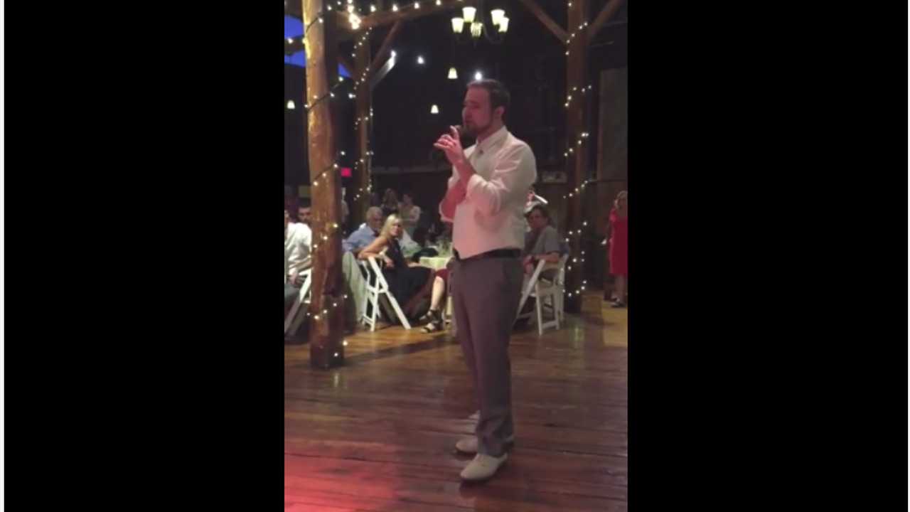 Groom Sings 'A Whole New World' To Bride At Their Wedding