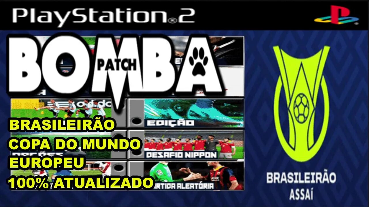 BOMBA PATCH 2023 (PS2) BRASILEIRÃO 100% ATUALIZADO DOWNLOAD ISO GRÁTIS