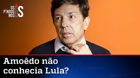 Após fazer o 'L', Amoêdo critica Lula: 'Ideias erradas'