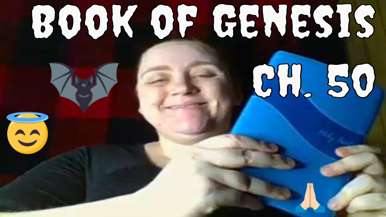 Reading ASMR Book of Genesis Chapter 50 from the NIV Bible in a 2021 Christian Goth Sermon