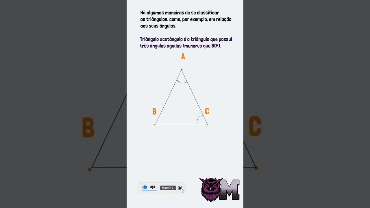 NÃO ERRE MAIS! Aprenda a nomear os triângulos: acutângulo, retângulo e obtusângulo |Matletas