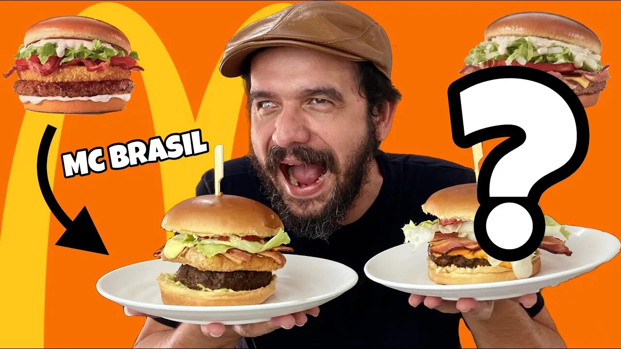 Minha versão dos SANDUÍCHES da COPA DO MUNDO do MC DONALDS