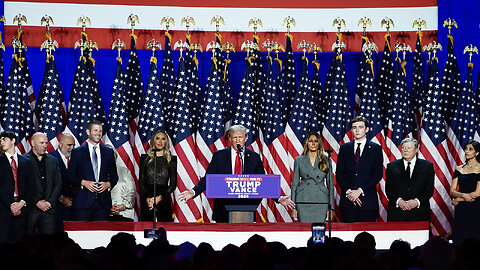 Donald Trump speaks after winning the 2024 Presidential Election
