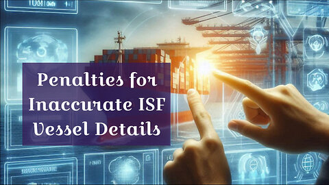 Understanding Risks of Inaccurate ISF Vessel Details