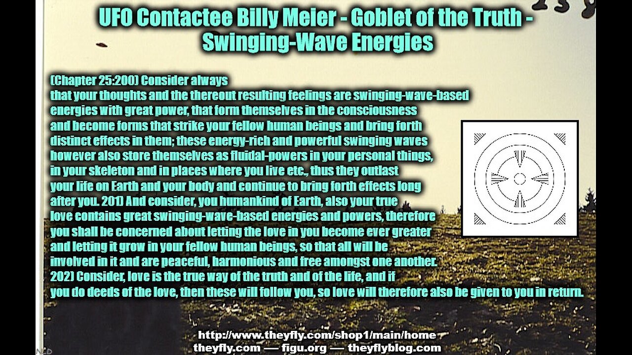 Billy Meier UFO Contact Reports - Swinging Waves Concepts Values