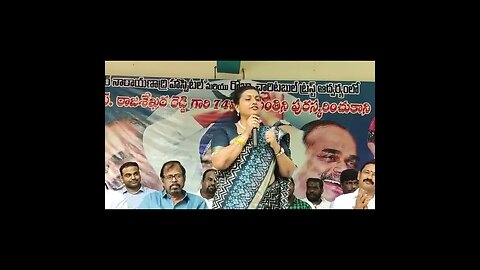 MLA Roja Speech about Dr YSR