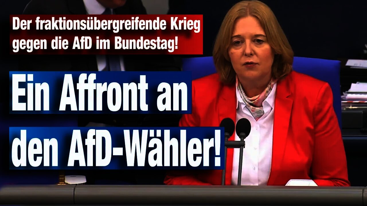 Der fraktionsübergreifende Krieg gegen die AfD im Bundestag!