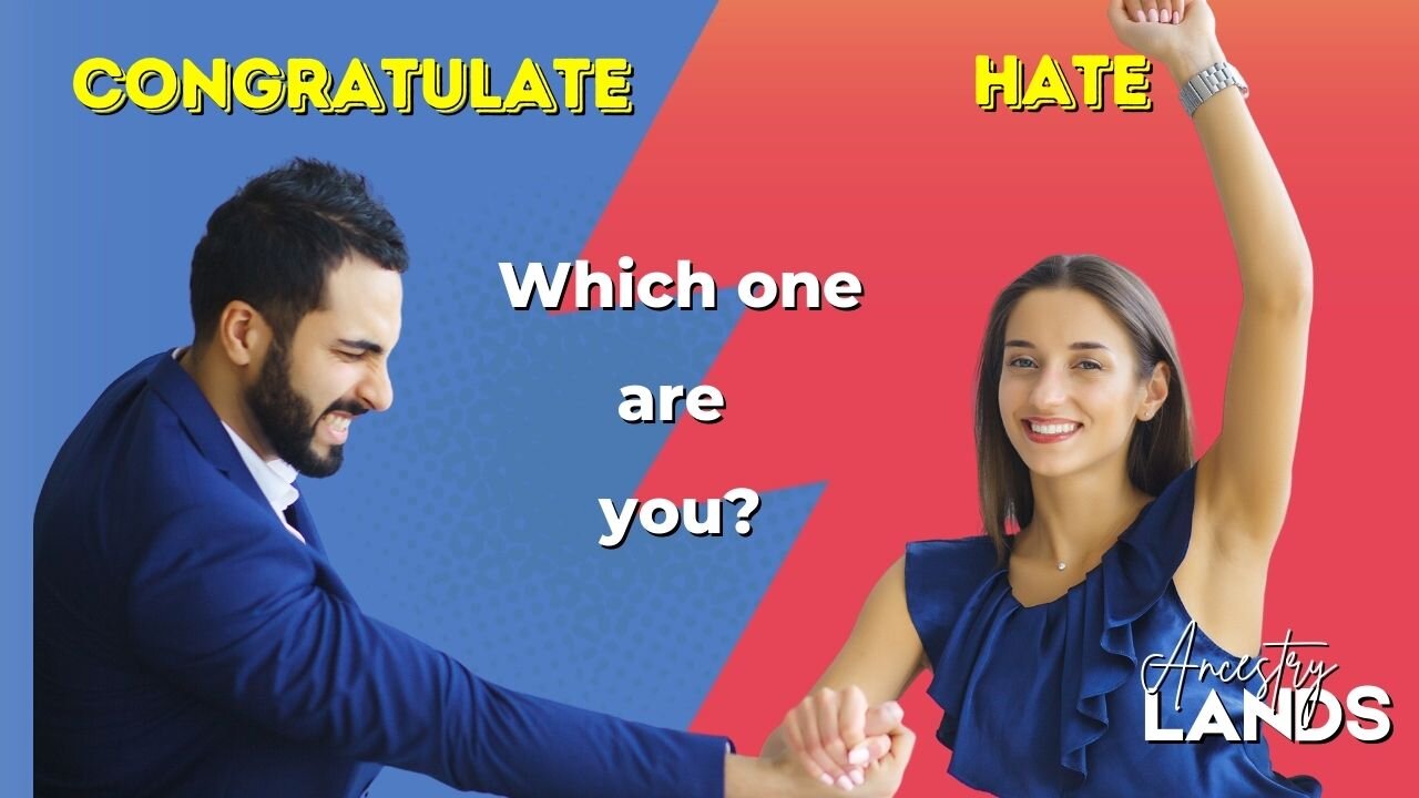 To hate or congratulate. Which one are you_