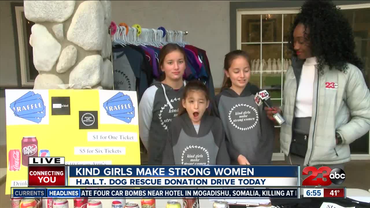 Kind Girls Make Strong Women host donation drive for H.A.L.T. animal rescue