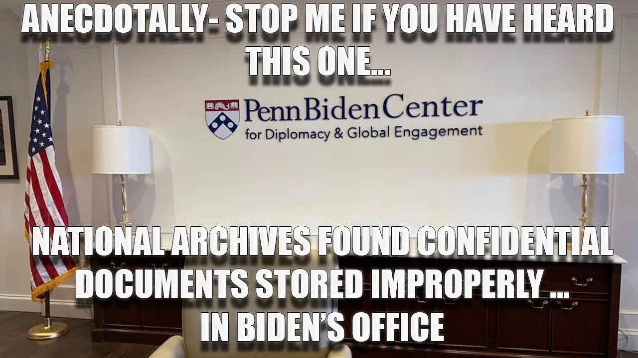 Anecdotally, When Biden makes an accusation, just wait a while,He ends up doing that very same thing