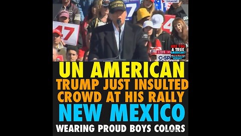 TA #6 Trump insults the crowd at his New Mexico rally…