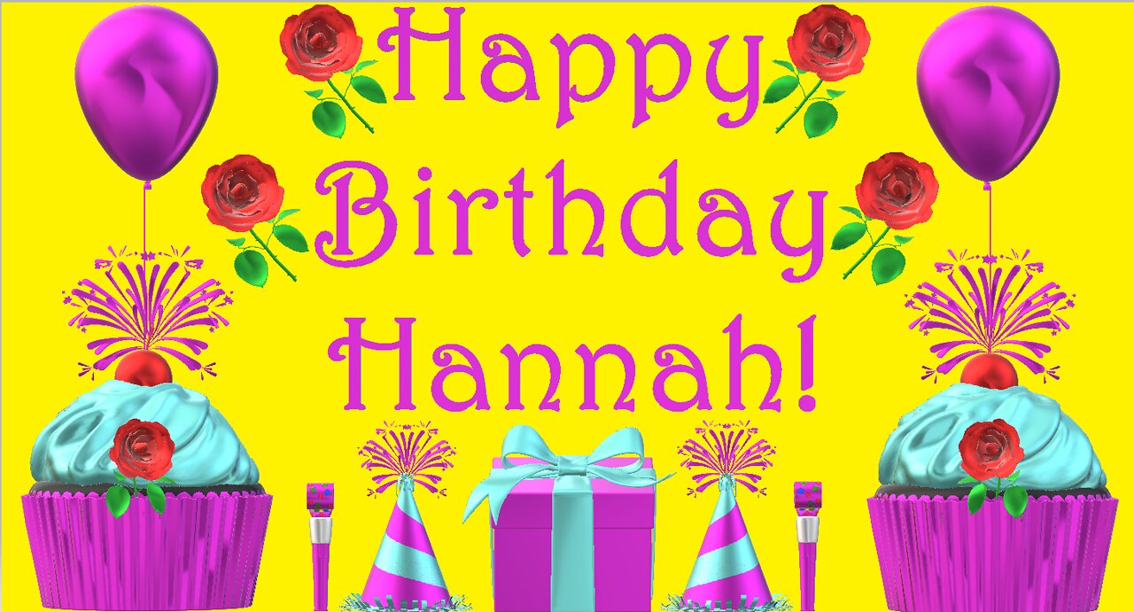 Happy Birthday 3D - Happy Birthday Hannah - Happy Birthday To You - Happy Birthday Song