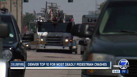 Denver makes list of North American cities with high number of fatal auto-pedestrian crashes