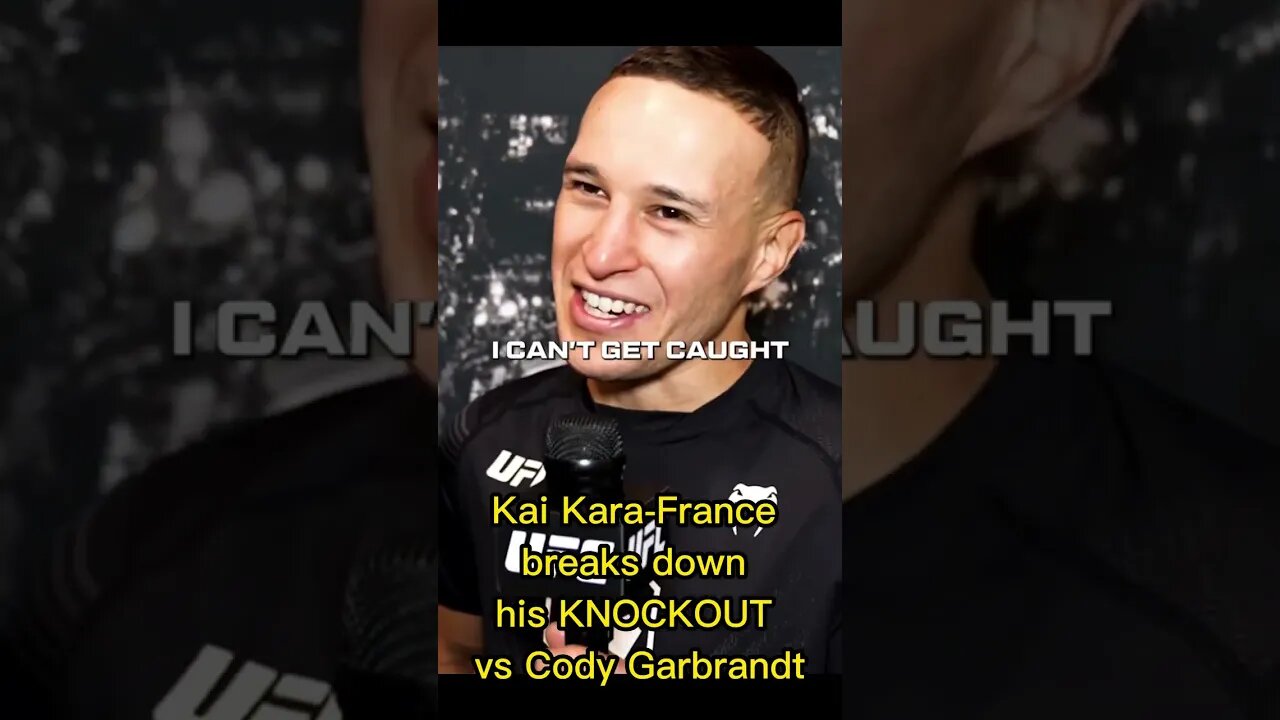 Kai Kara-France breaks down his KNOCKOUT vs Cody Garbrandt😹 😹 😹