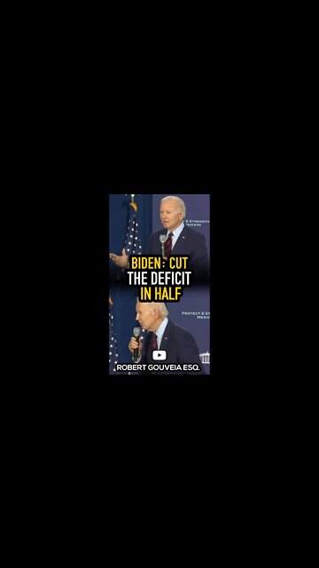 Biden's Big Lie: I Cut the Deficit in Half! #shorts