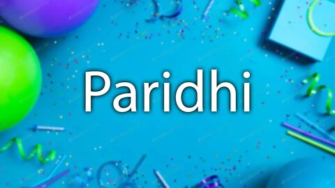 Happy Birthday to Paridhi - Birthday Wish From Birthday Bash