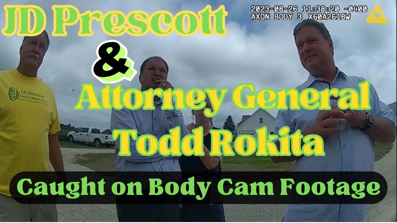 Raw Sheriff Body Cam Footage Of JD Prescott and Todd Rokita In Criminal Trespass of Civic Duty