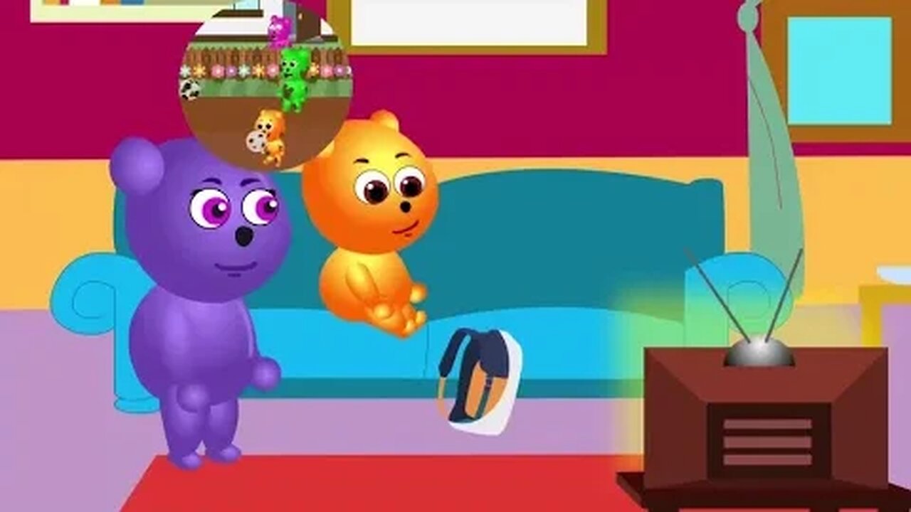 Gummy Bear and the new baby