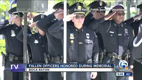 Fallen officers honored during memorial